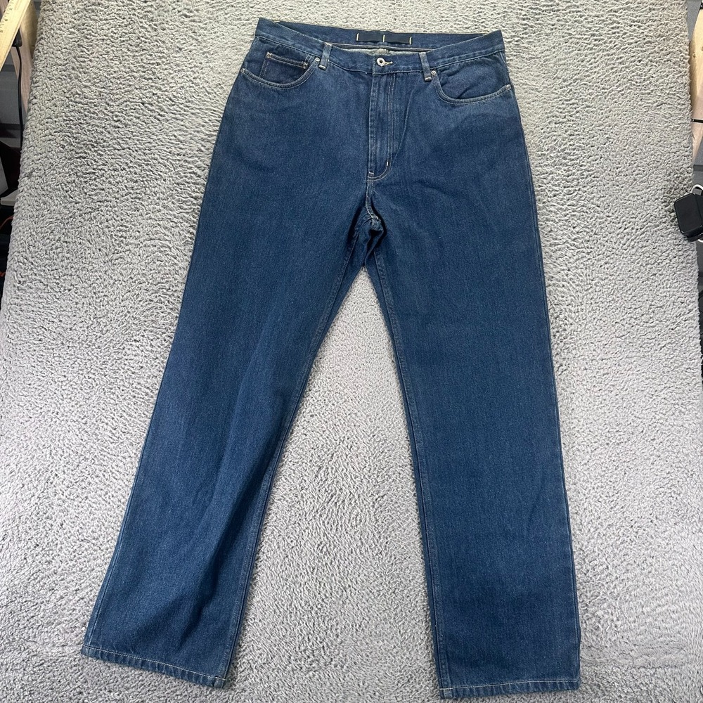 Vintage Nautica Jeans Mens 36x34 Blue Cotton Denim Straight Relaxed Workwear
